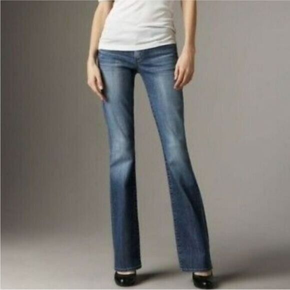 Citizens of Humanity Size 26 Low Waist Bootcut Boho 111 Stretch Blue Jeans - Picture 2 of 2